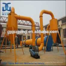 Yugong Factory Delivery sèche tambour rotatif / 0,8 - 4,0 t / h prix séchoir rotatif